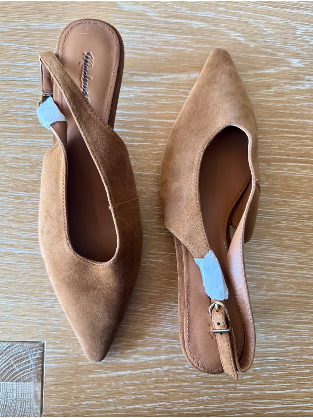 NWOB! MADEWELL Women’s The Emilie Slingback Pump in Russet Suede, Size 6.5 - Picture 10 of 16